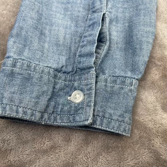 Old Navy Shirt Denim Women's Size XL Long Sleeve Button Up - Picture 12 of 13